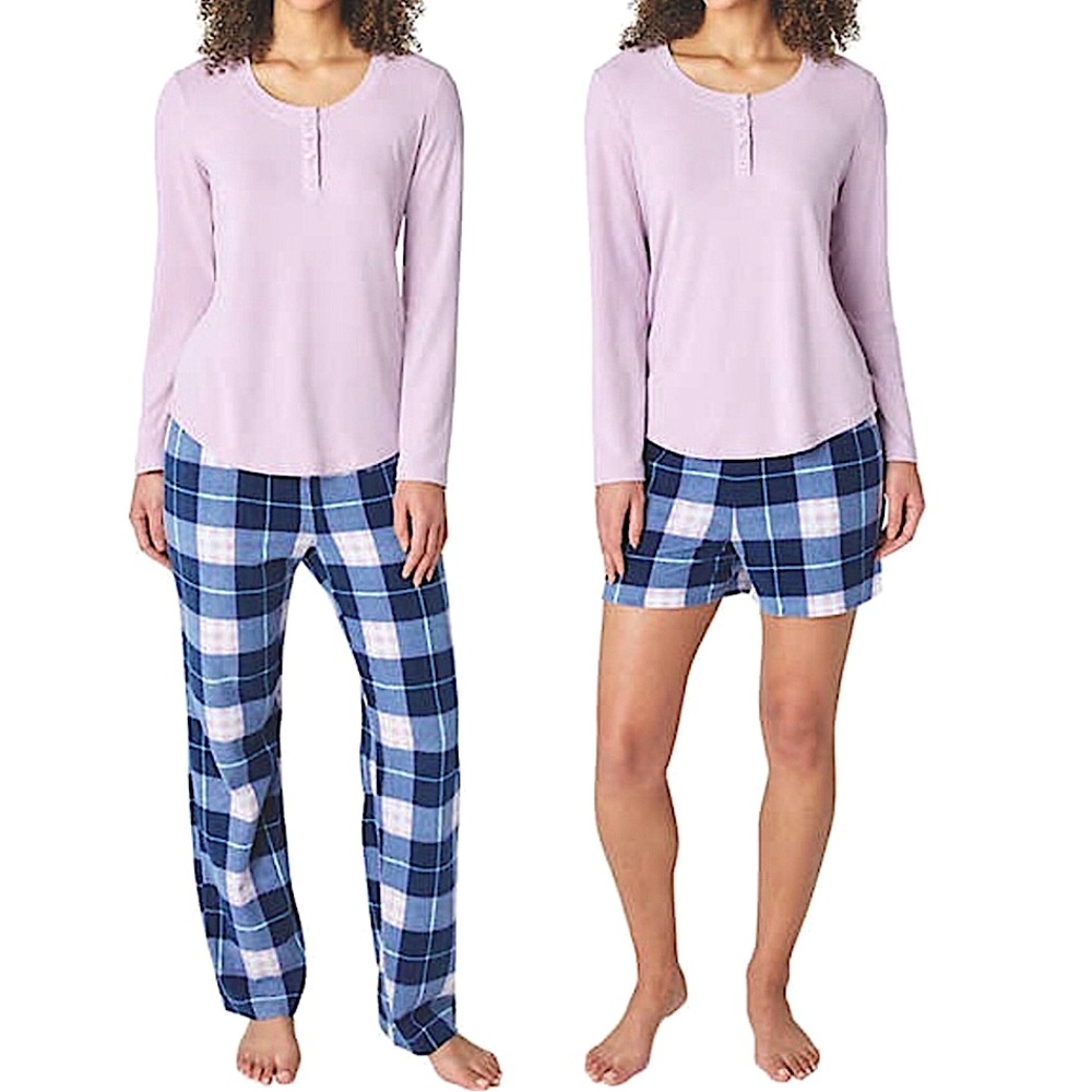 Eddie Bauer Ladies' 3-Piece Waffle Fleece Pajama Set